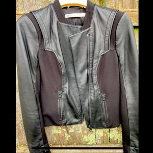 Blanc Noir Leather Moto Jacket